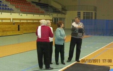 Pokaz samoobrony na hali sportowej - 06.12.2011 r.  2