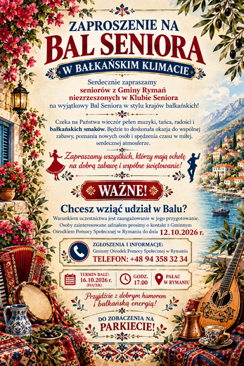 Bal Seniora - 16.10.2026 r. 