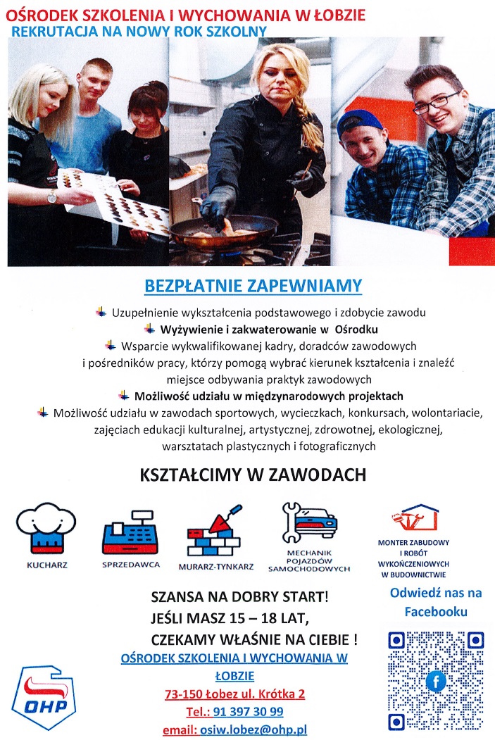 Rekrutacja do Ośrodka Wychowania i&nbsp;Szkolenia w&nbsp;Łobzie